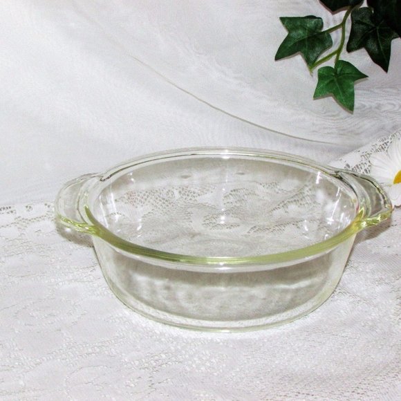 Vintage Silver Plate Casserole Dish Holder Carrier & Fire King Glass Liner - Picture 8 of 10